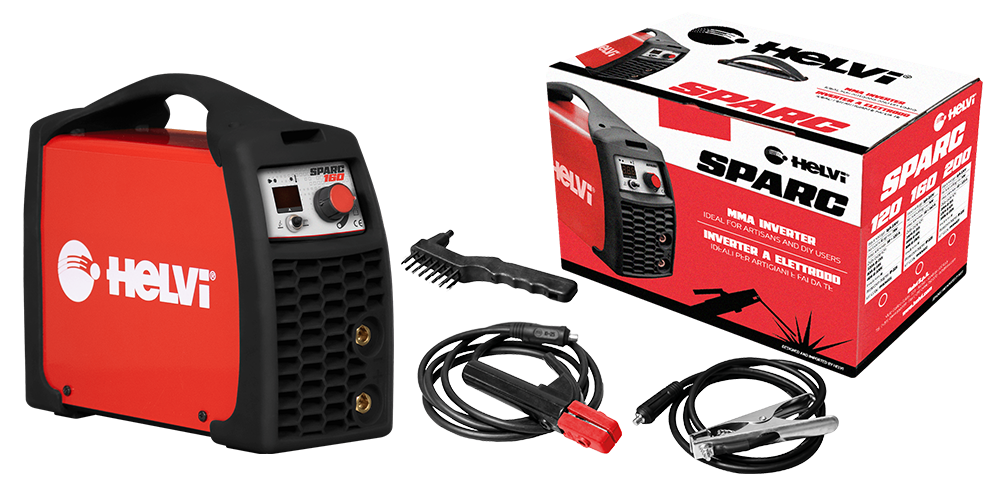 Saldatrice MMA/TIG Sparc 160 230V + Kit Scatola - HELVI