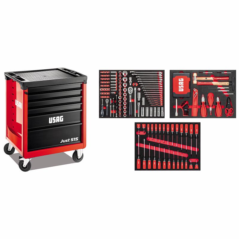 Carrello JUST con assortimento MANUTENZIONE 495 JSM (265 pz) Usag 515 J6SM