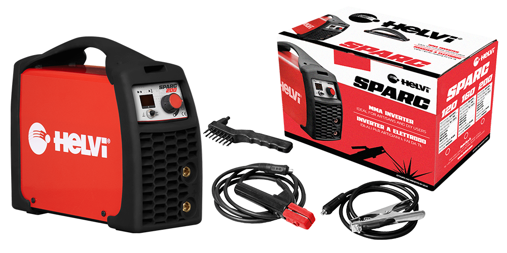 Saldatrice MMA/TIG Sparc 200 230V + Kit Scatola - HELVI
