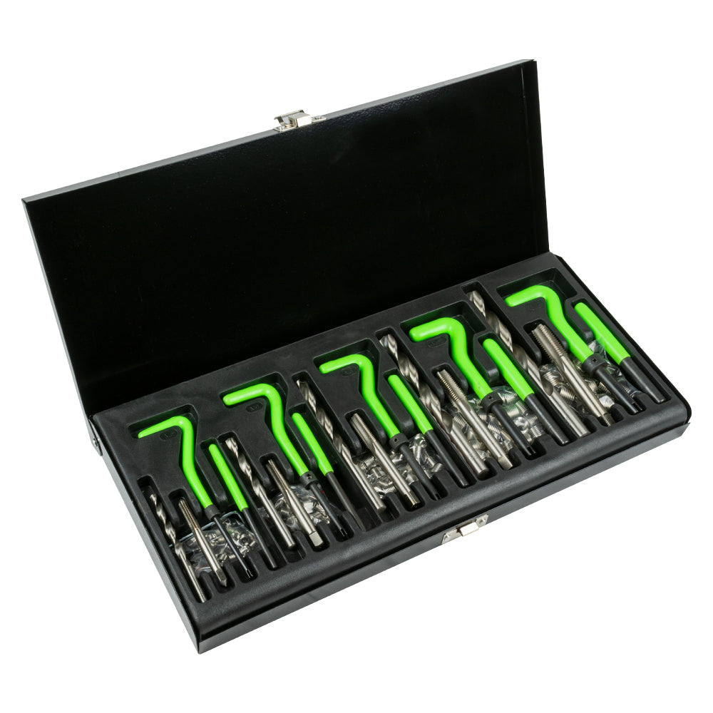 SET DI RIPARAZIONE FILETTI CON INSERTI HELICOIL 115PZ 51896 JBM
