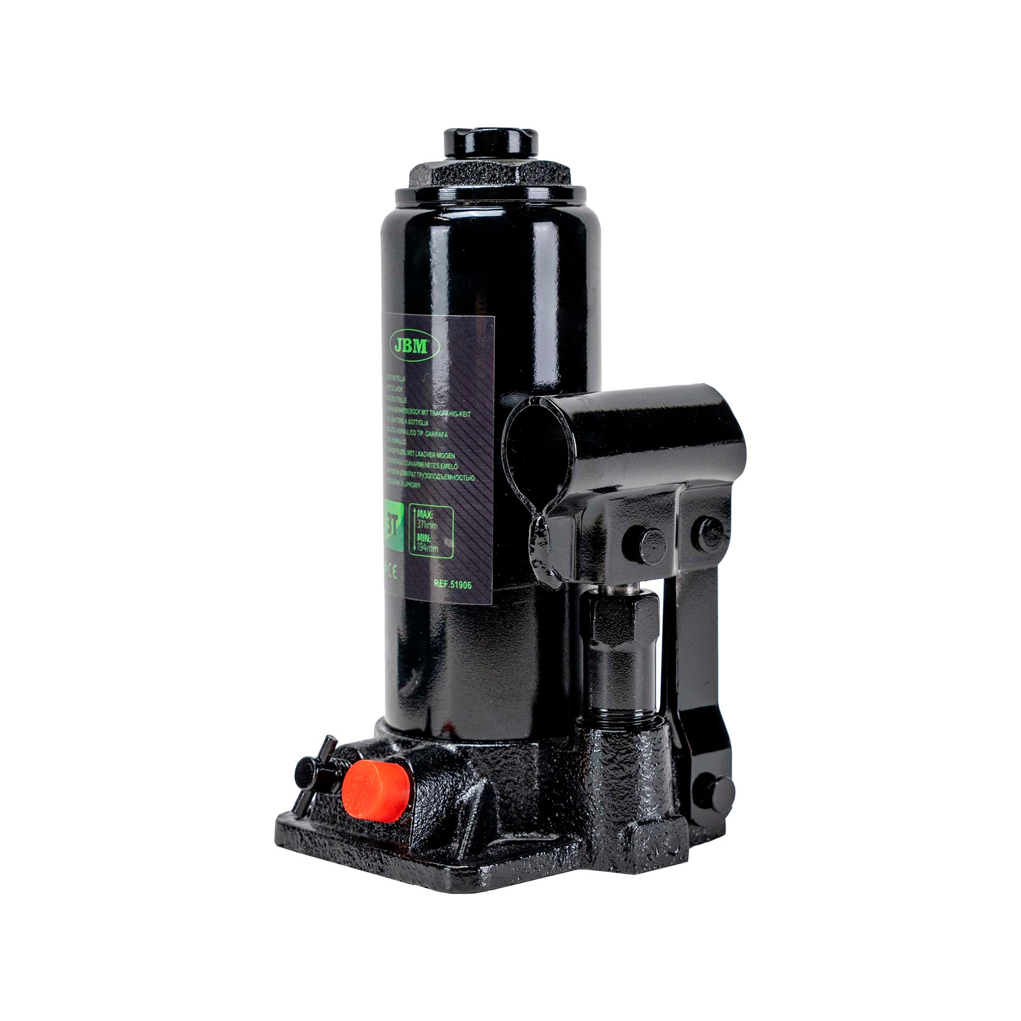 SOLLEVATORE A BOTTIGLIA DA 3 TONNELLATE CASSA PLASTICA 51906 JBM