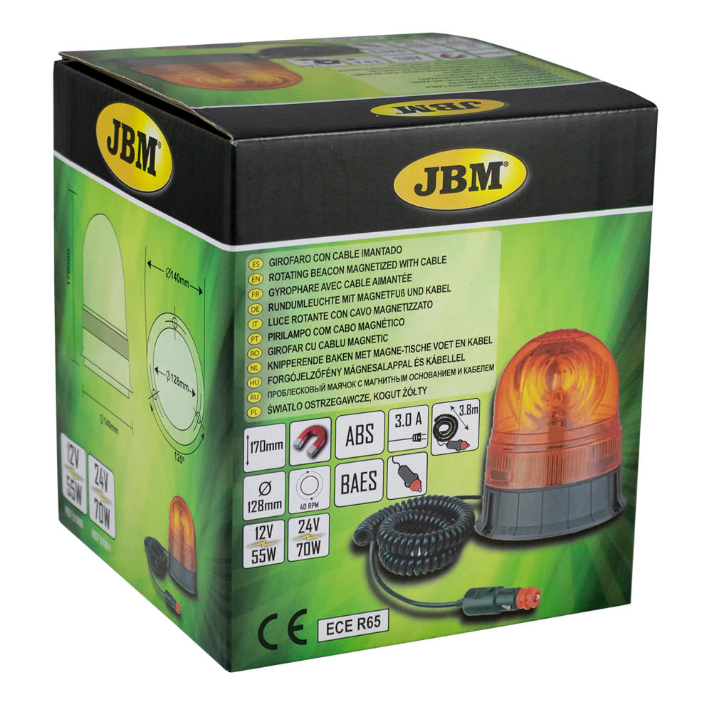 LUCE ROTANTE CON CAVO MAGNETIZZATO H1 12V-55W 51960 JBM
