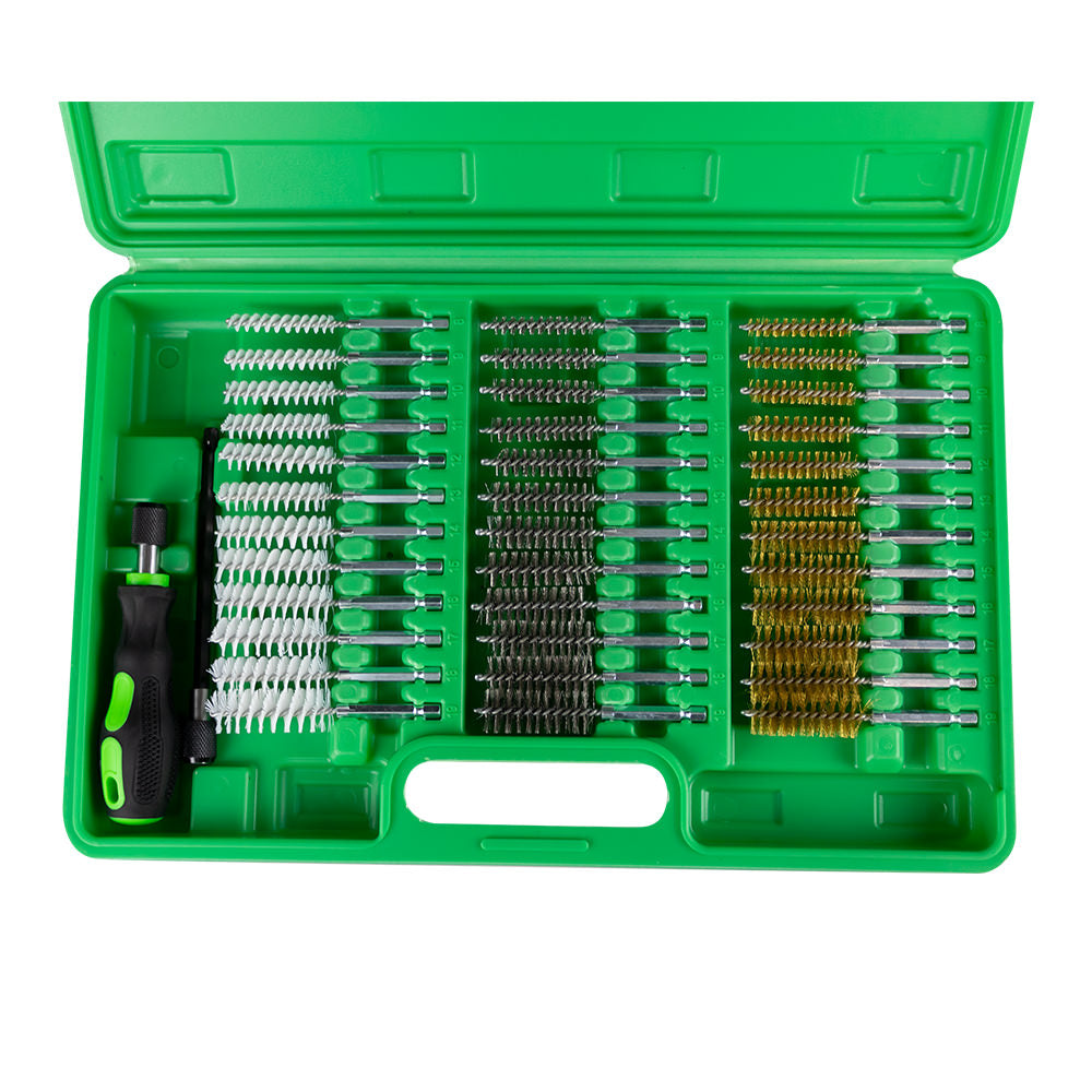 VALIGETTA CON 38 SPAZZOLE METALLICHE / PLASTICHE 51989 JBM