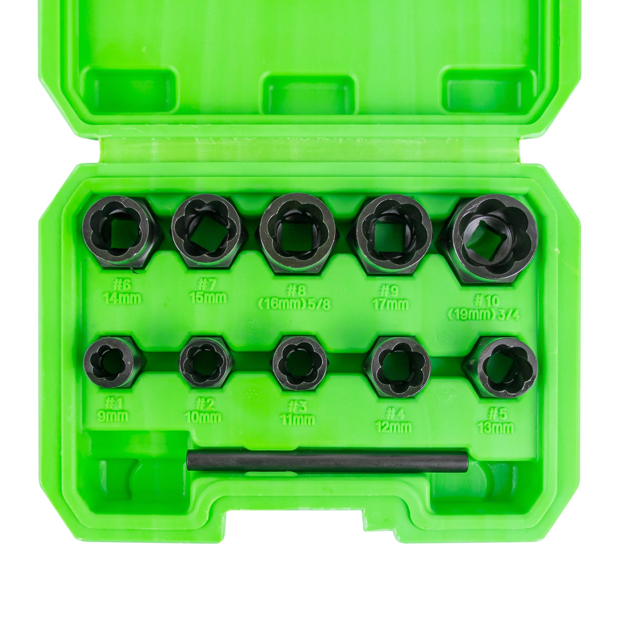 KIT DI BUSSOLE TWIST DI 3/8" PER L'ESTRAZIONE DI DADI/BULLONI DI SICUREZZA 51998 JBM