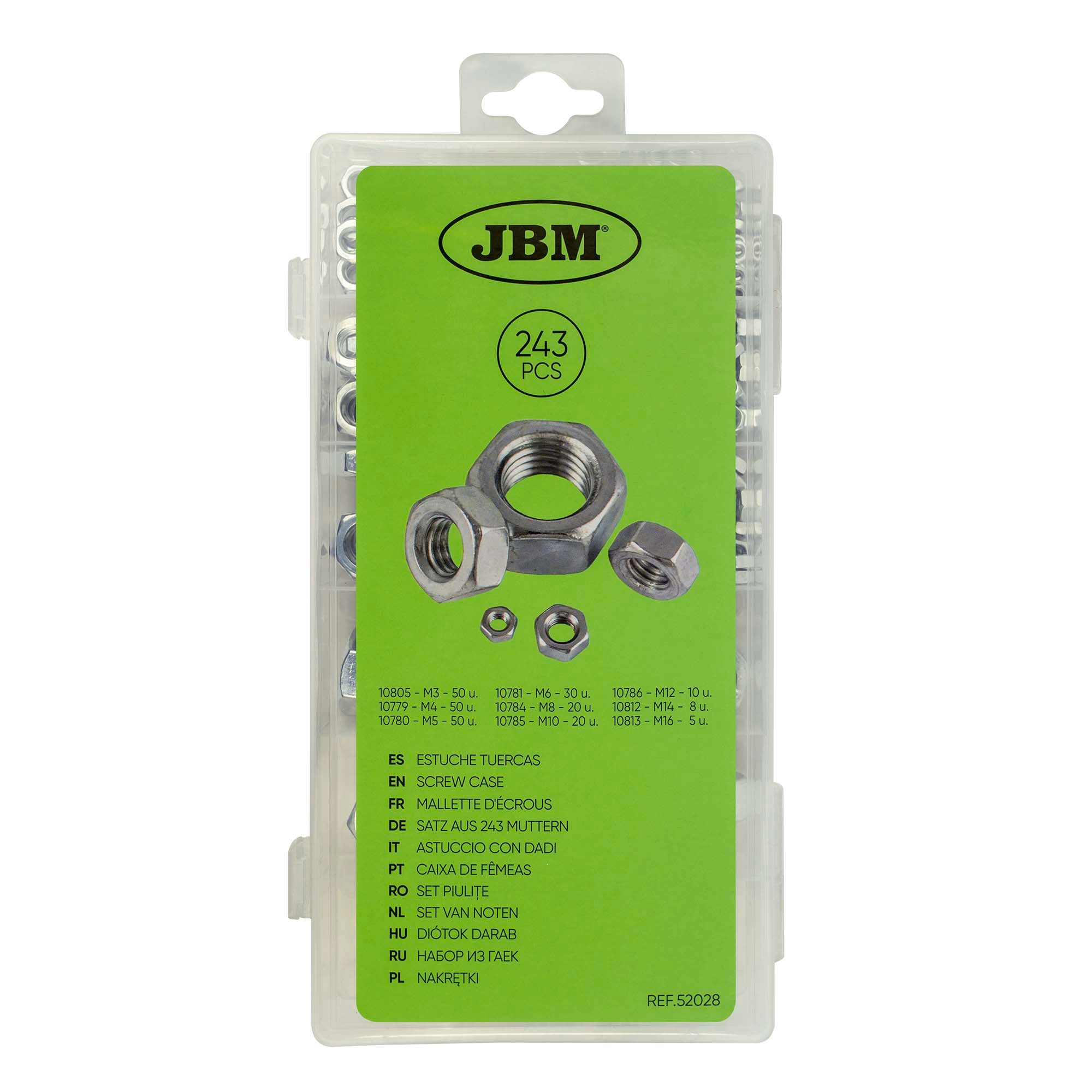ASTUCCIO CON DADI 243 PEZZI 52028 JBM
