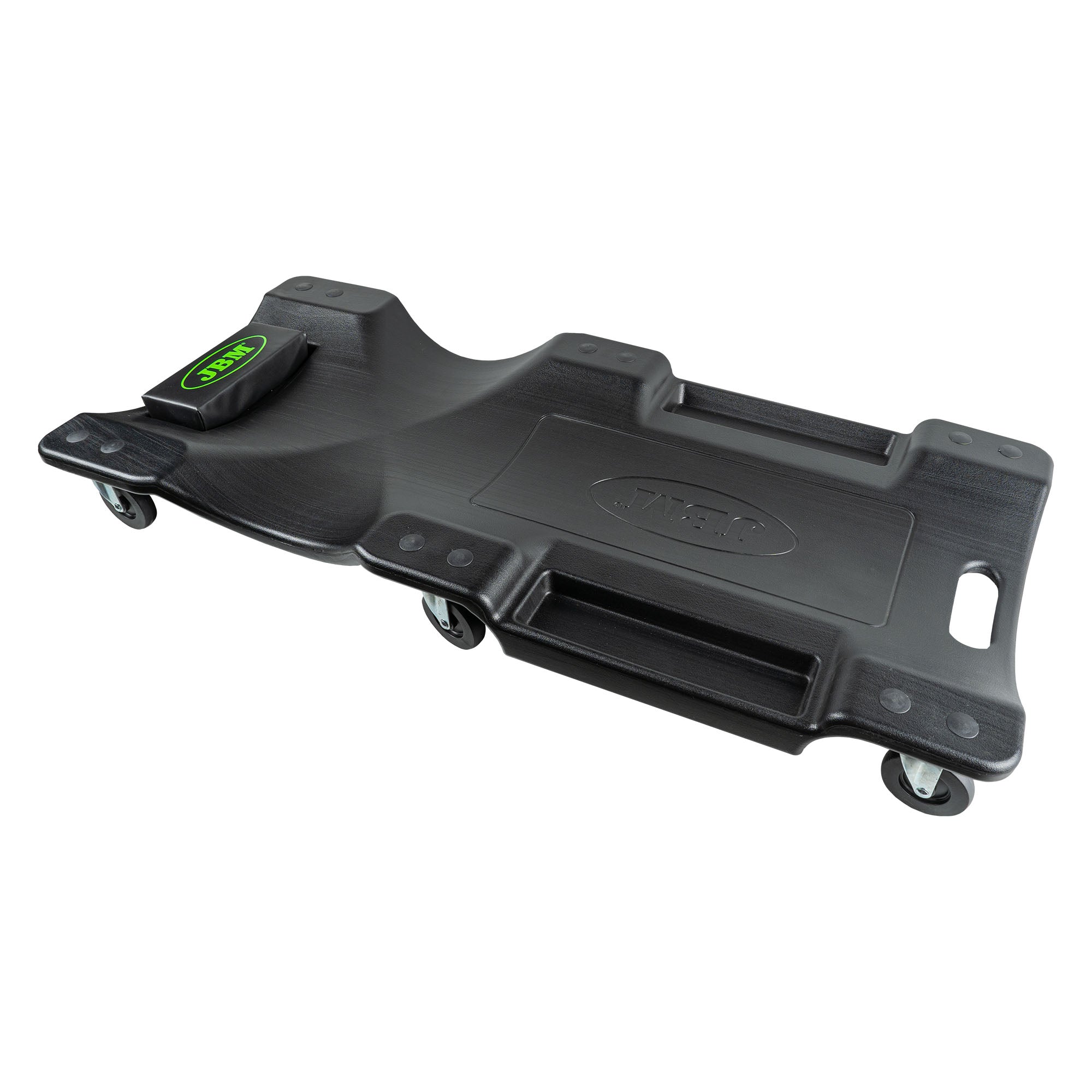 CARRELLO PORTAUTENSILI 53904 + CRIC 3,5T 50818 + LETTINO DA OFFICINA 52148 + CAVALLETTI 3T 53779 JBM SERIE615