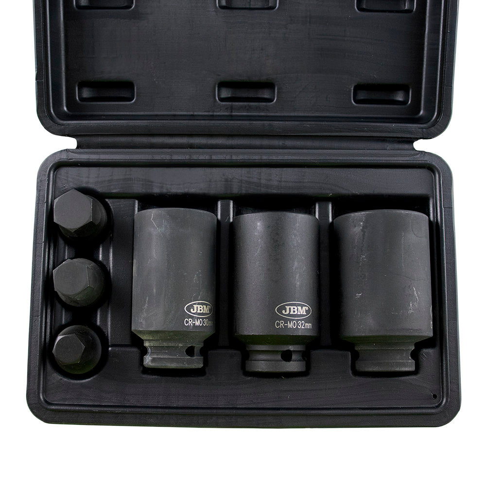 SET DI 3 BUSSOLE PNEUMATICHE  1/2” ESAGONALI 52337 JBM