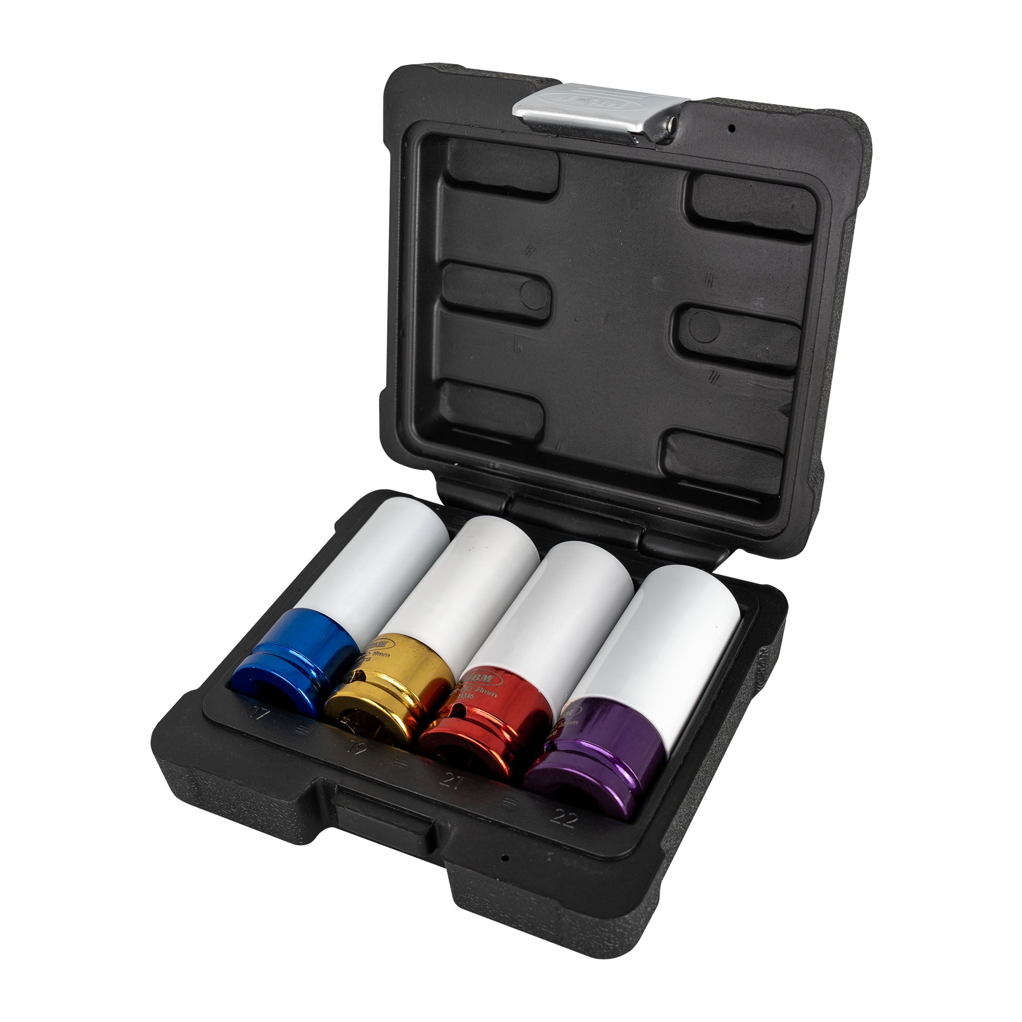 SET DI 4 BUSSOLE PNEUMATICHE DA 1/2” LUNGHE RIVESTITE 52338 JBM