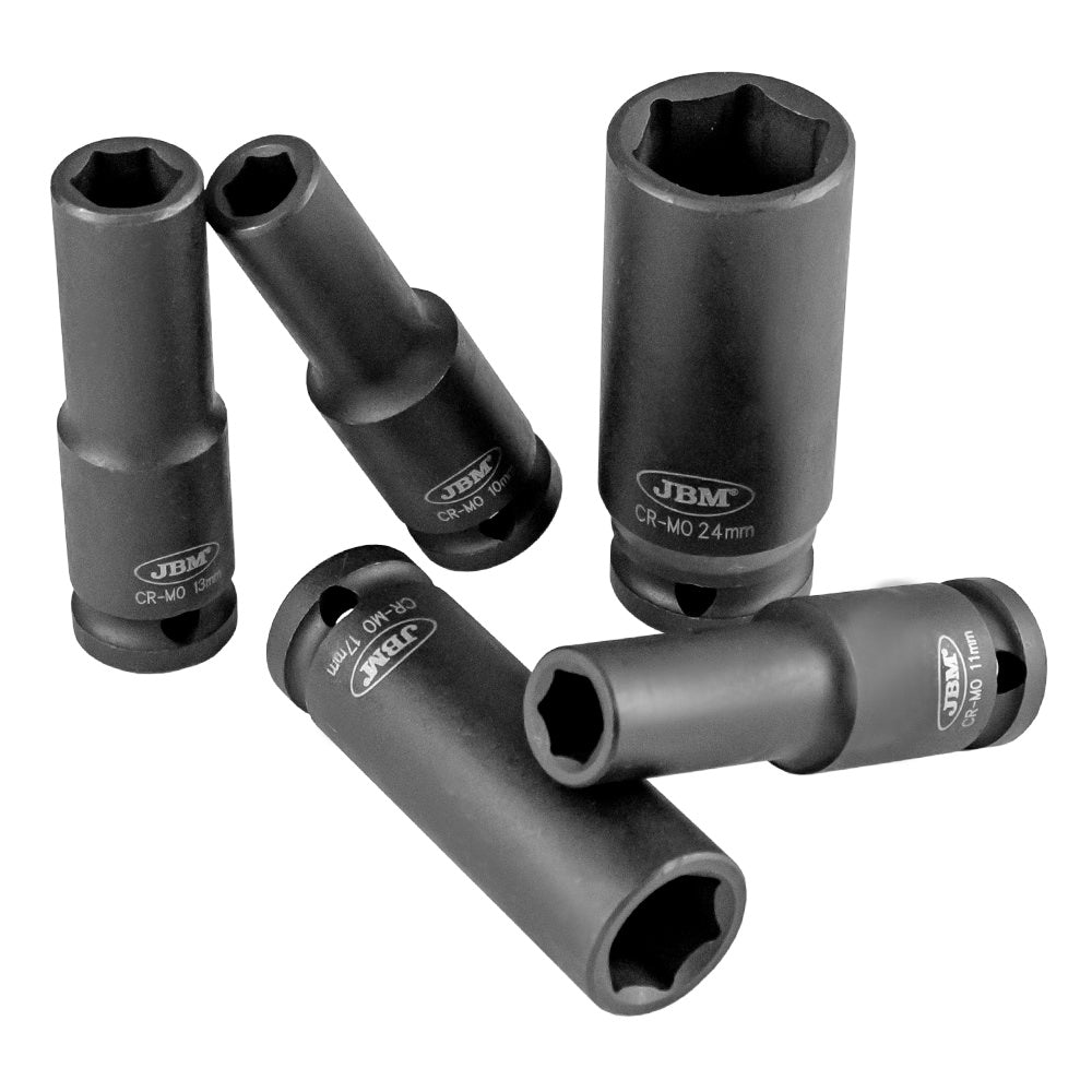 Set di bussole a impatto esagonali da 1/2" da 11 pezzi JBM 52342