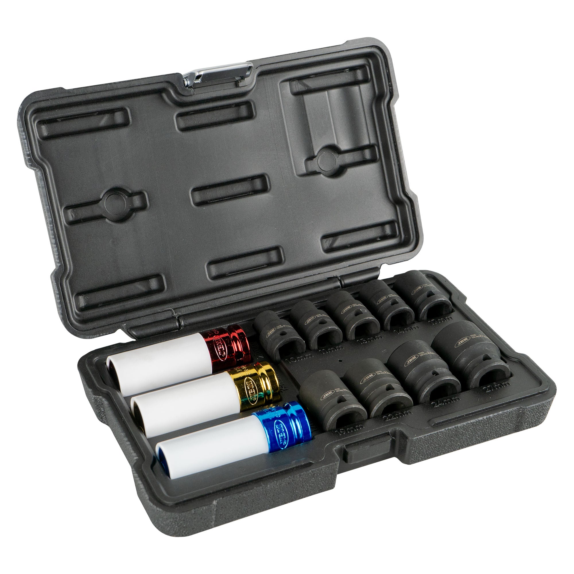 SET DI 12 BUSSOLE PNEUMATICHE ESAGONALI 1/2” JBM 52343