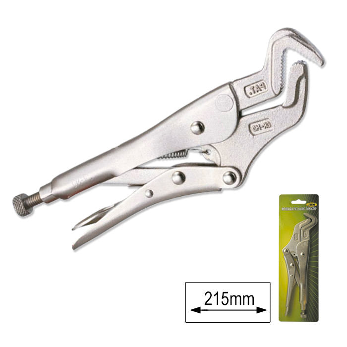 PINZA A SCATTO BECCO CURVO - DENTATO 52387 JBM