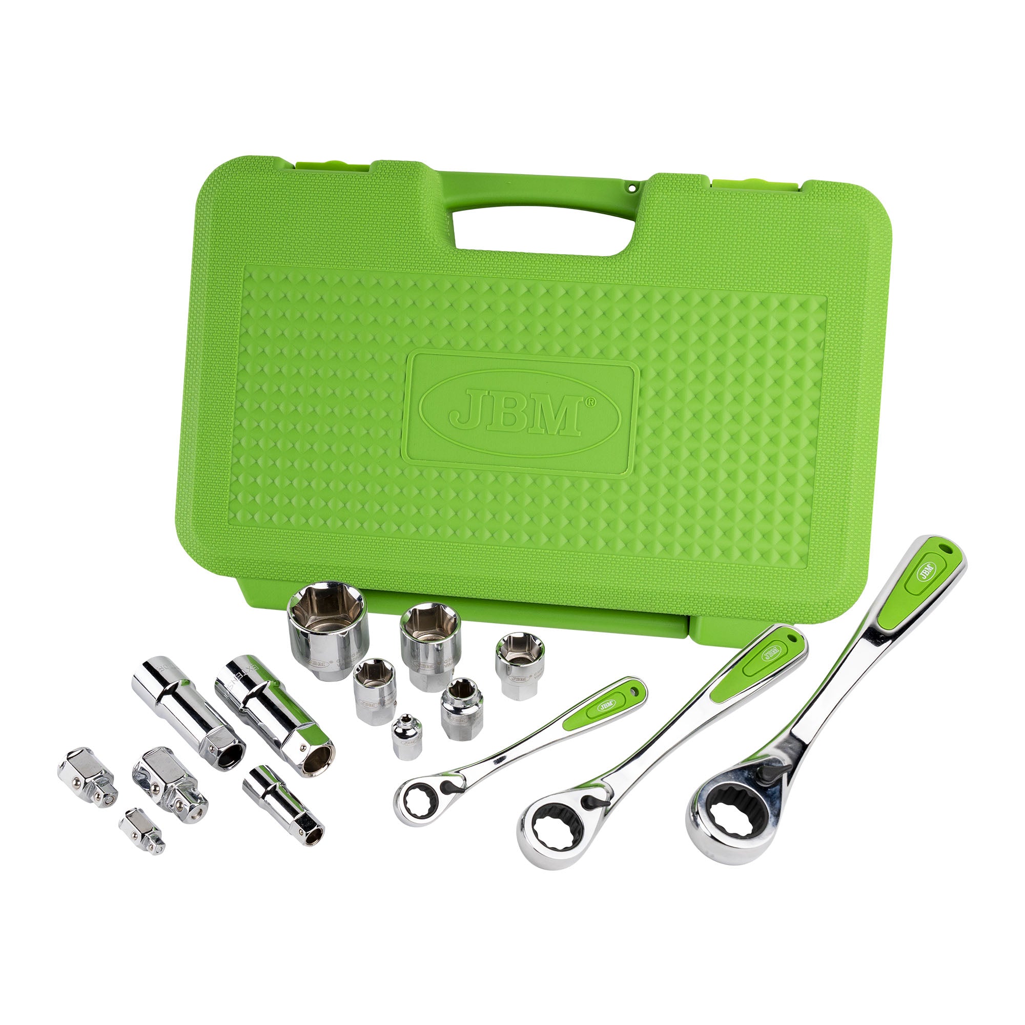 VALIGETTA DI UTENSILI GO-THROUGH DA 39 PEZZI CROMATI JBM 52418