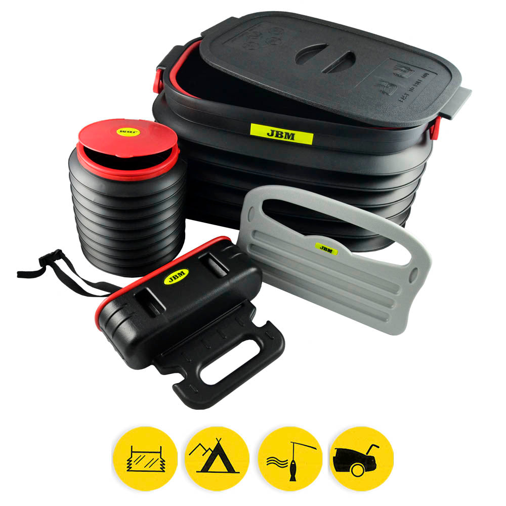 COMPRESSORE D'ARIA ELETTRICO CON CUSTODIA 60003C + 60001 ASPIRAPOLVERE PORTATILE + 60035 + 52618 JBM SERIE600