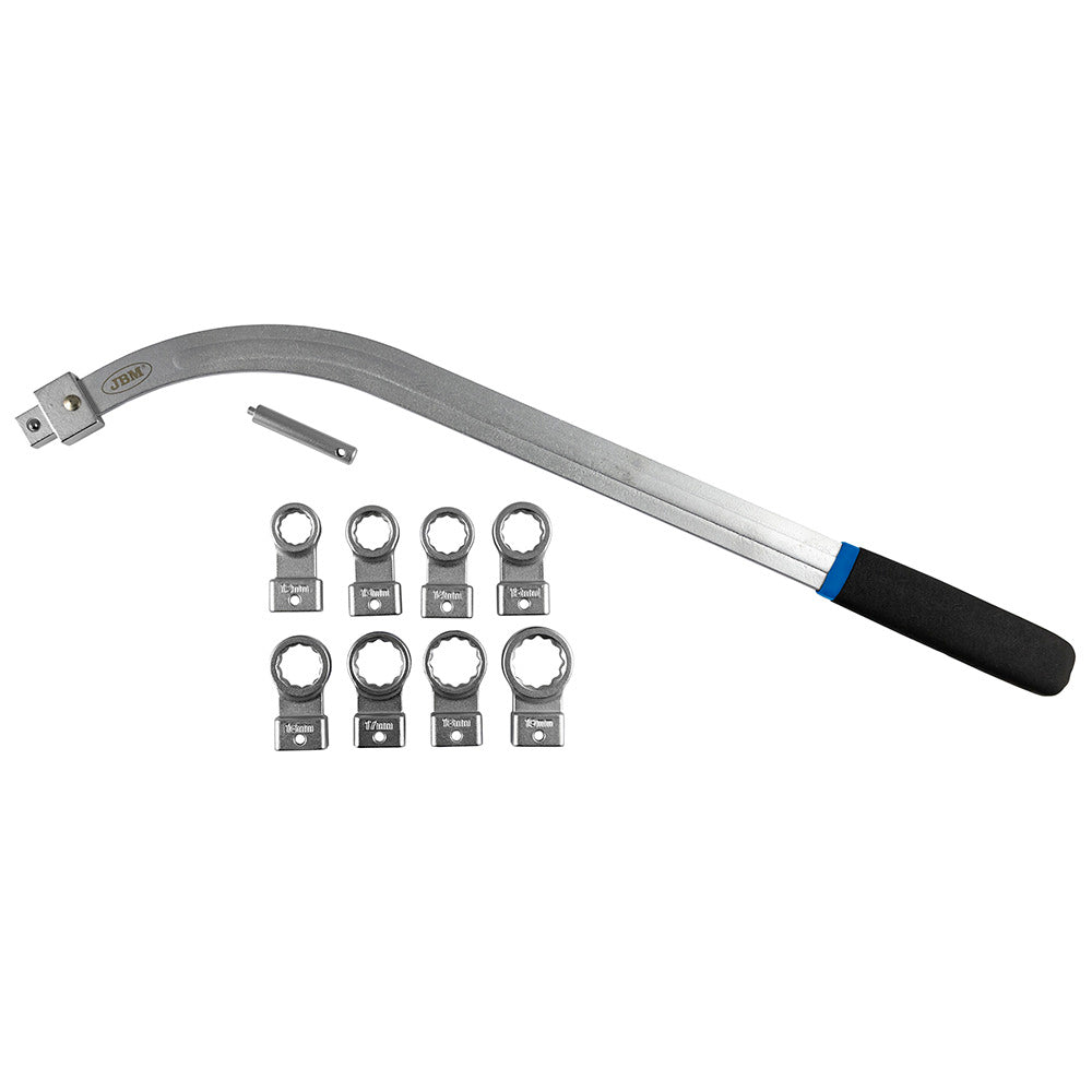 KIT DI CHIAVI CURVE PER ESTRAZIONE DELLA CINGHIA TESTA INTERCAMBIABILE 52832 JBM