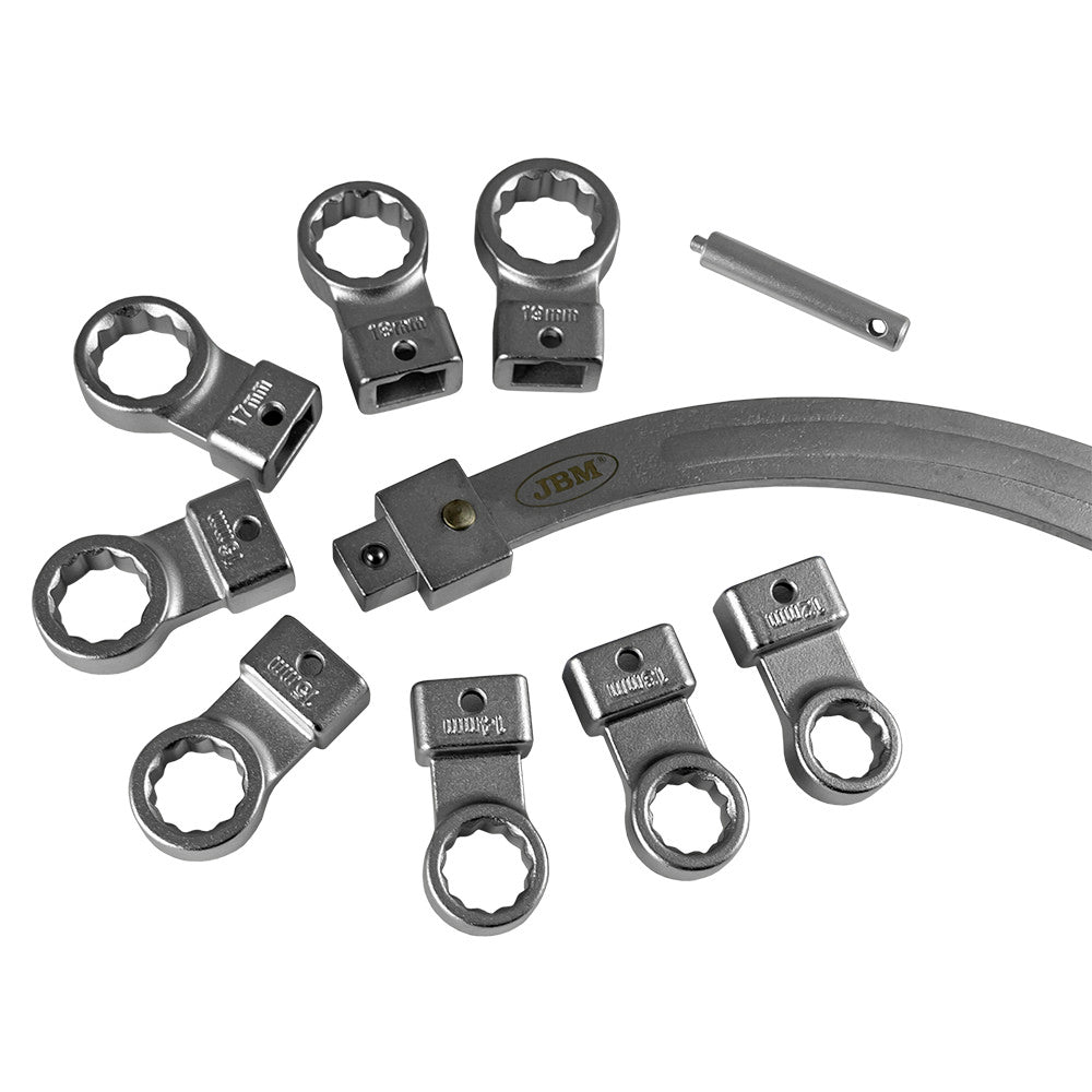 KIT DI CHIAVI CURVE PER ESTRAZIONE DELLA CINGHIA TESTA INTERCAMBIABILE 52832 JBM