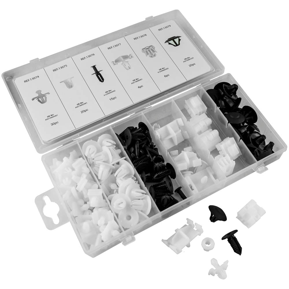 ASSORTIMENTO CLIP DI FISSAGGIO PER BENZ 95 PEZZI 52893 JBM