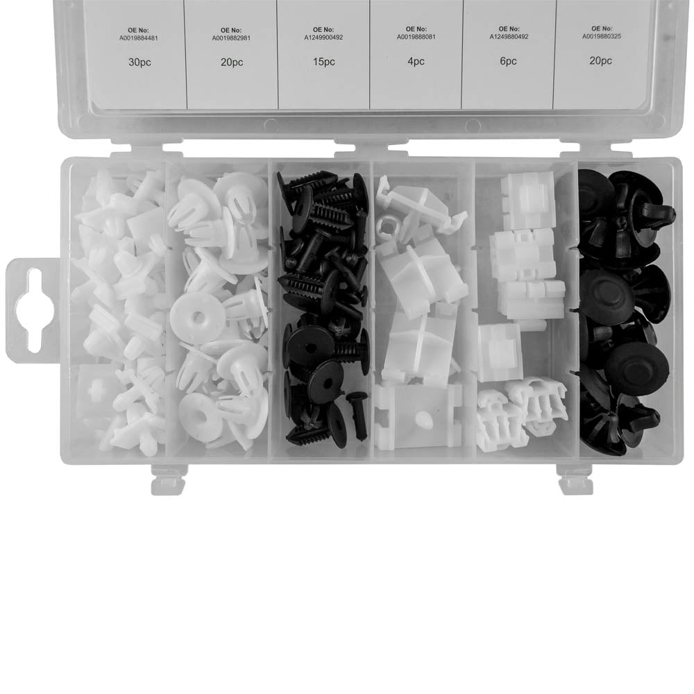 ASSORTIMENTO CLIP DI FISSAGGIO PER BENZ 95 PEZZI 52893 JBM