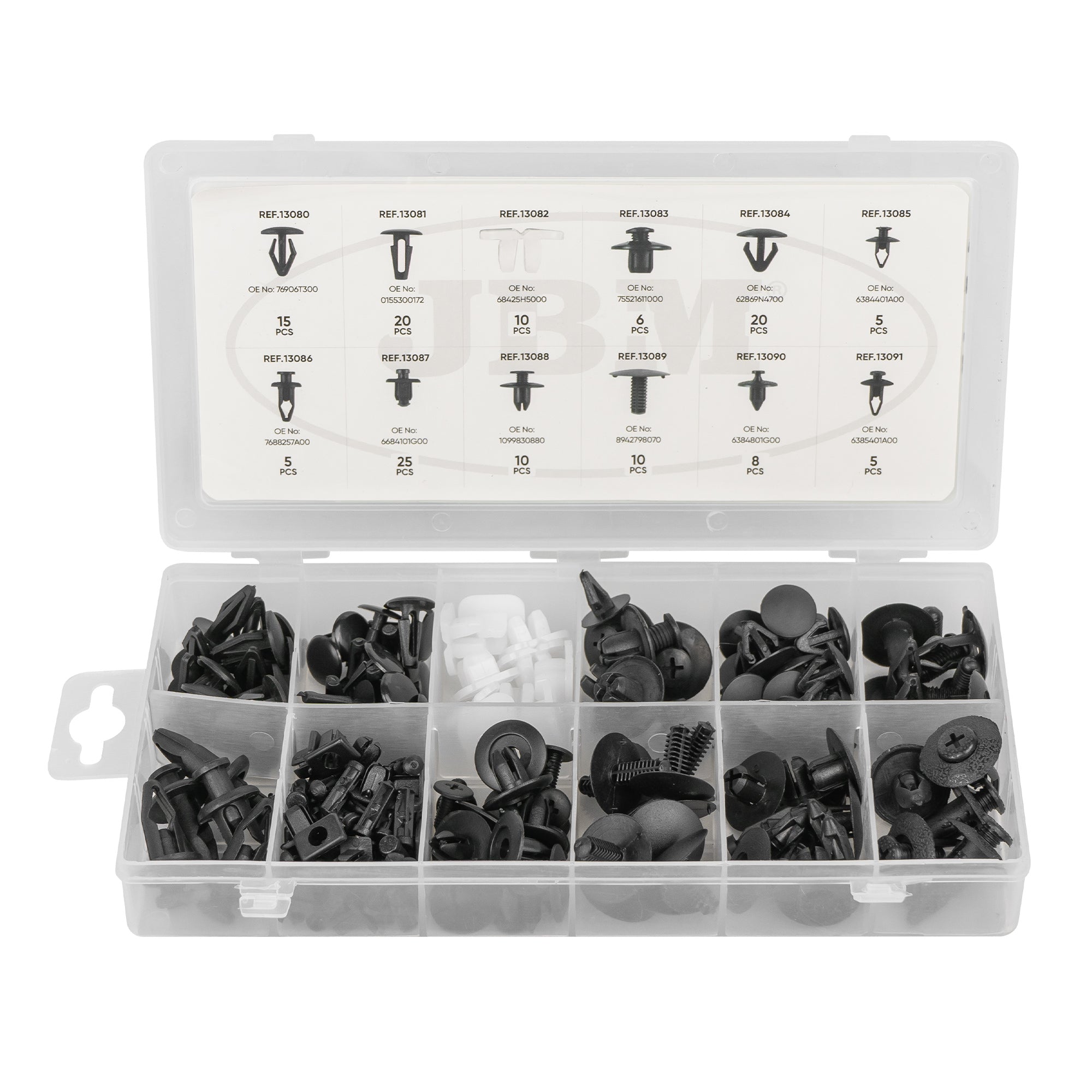 ASSORTIMENTO CLIP DI FISSAGGIO PER NISSAN 139 PEZZI 52894 JBM