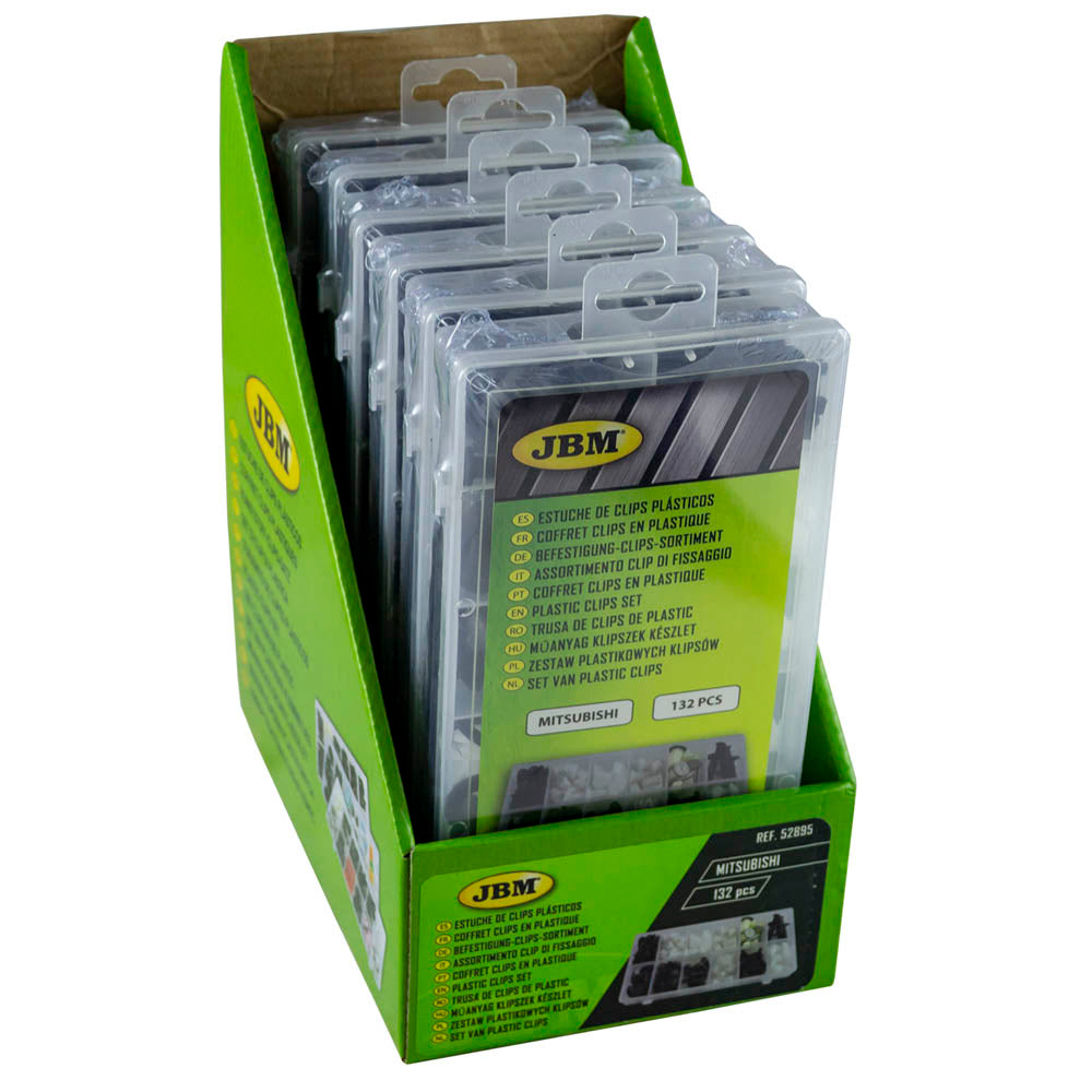 ASSORTIMENTO CLIP DI FISSAGGIO PER MITSUBISHI 134 PEZZI 52895 JBM