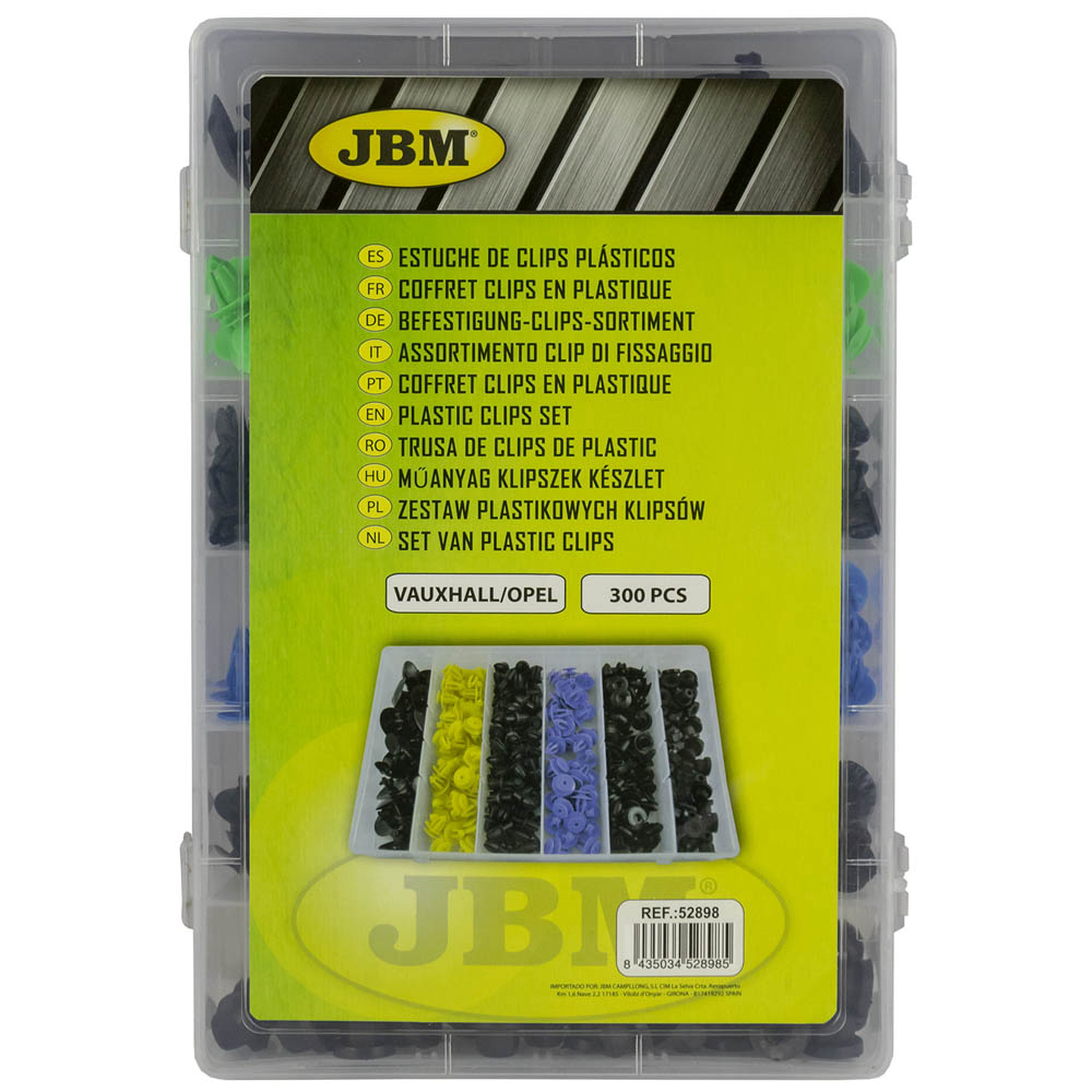 ASSORTIMENTO CLIP DI FISSAGGIO  VAUXHALL/OPEL 300 PEZZI 52898 JBM