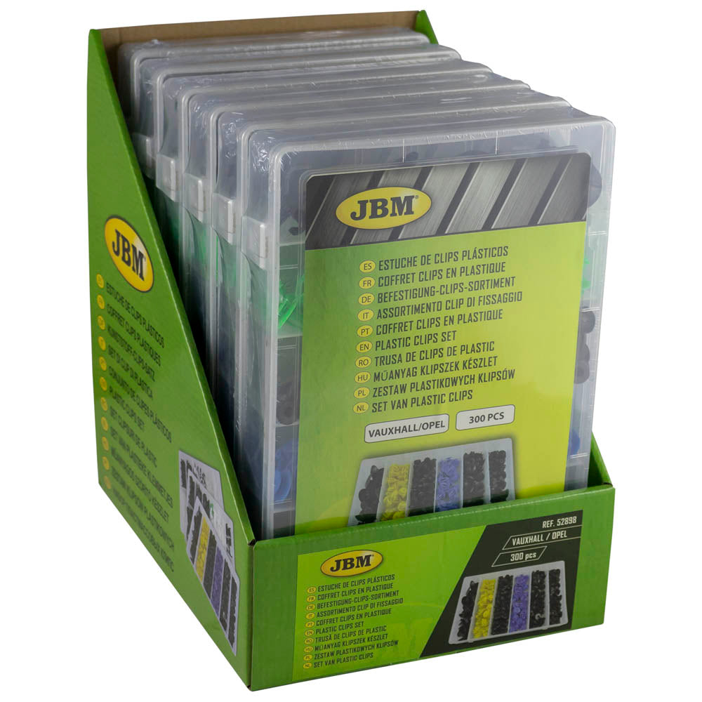 ASSORTIMENTO CLIP DI FISSAGGIO  VAUXHALL/OPEL 300 PEZZI 52898 JBM
