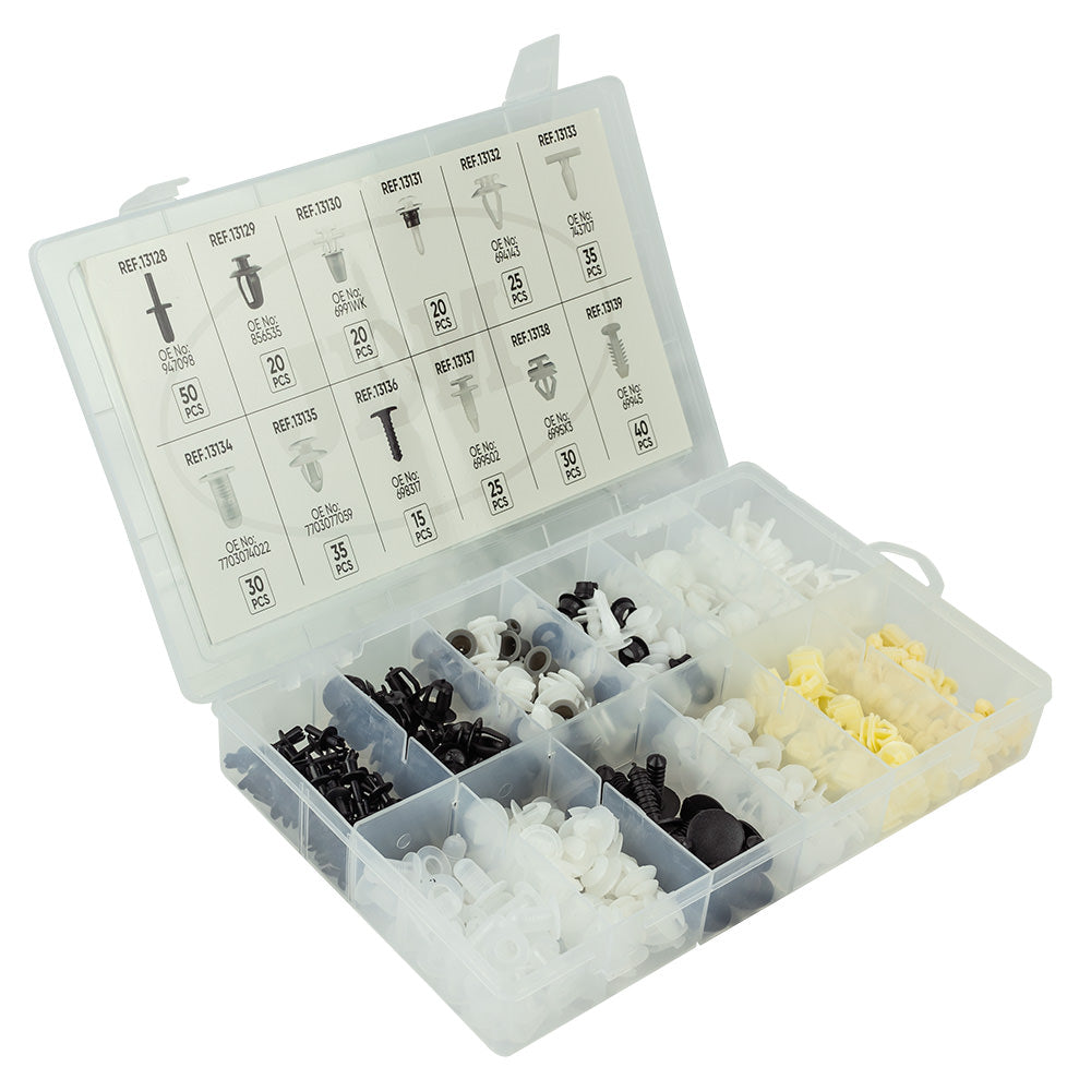ASSORTIMENTO CLIP DI FISSAGGIO PER PEUGEOT / CITROEN 345 PEZZI 52899 JBM