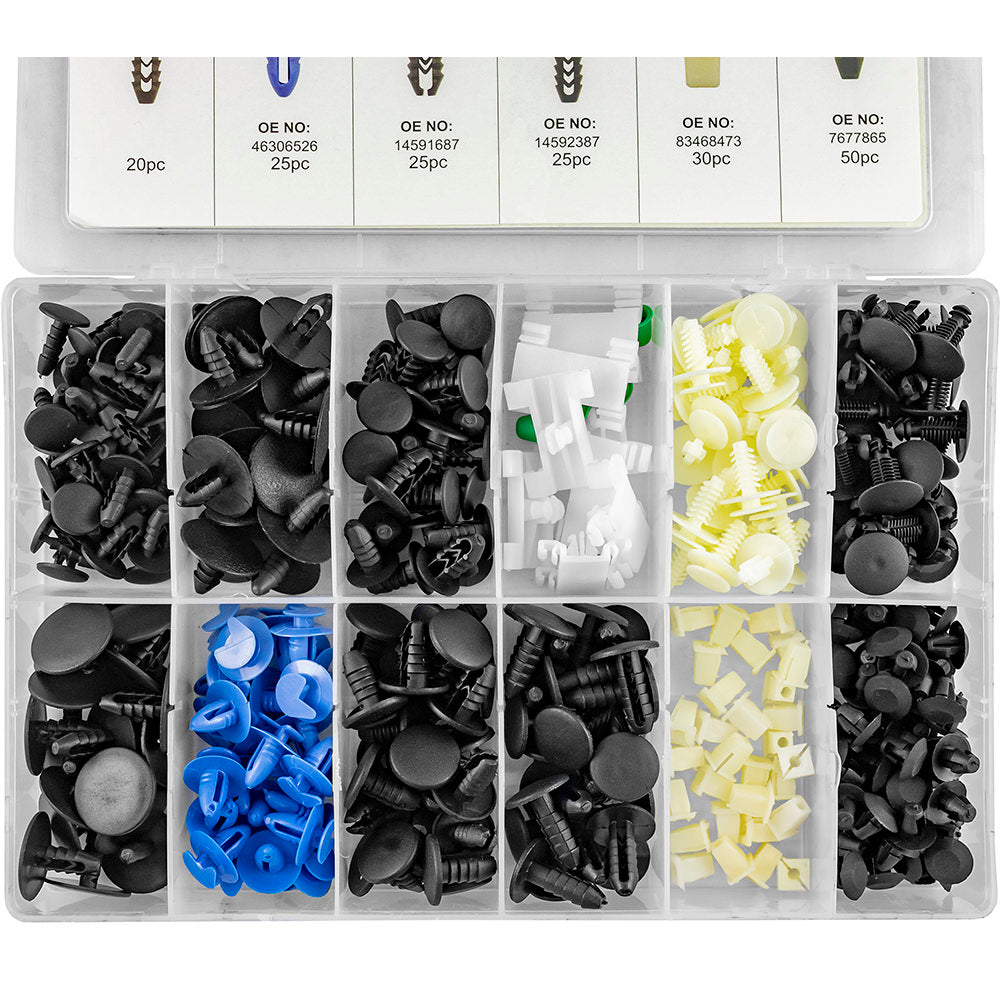 ASSORTIMENTO CLIP DI FISSAGGIO PER FIAT 308 PEZZI 52900 JBM