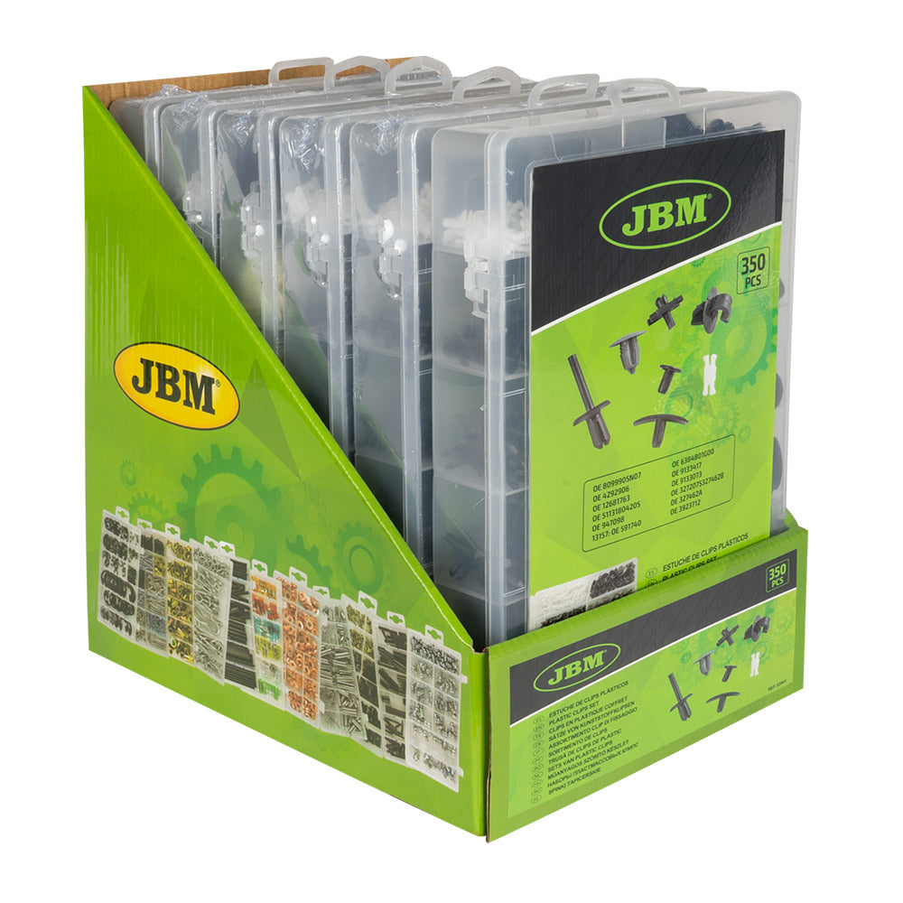 ASSORTIMENTO CLIP DI FISSAGGIO PER VOLVO 350 PEZZI 52901 JBM