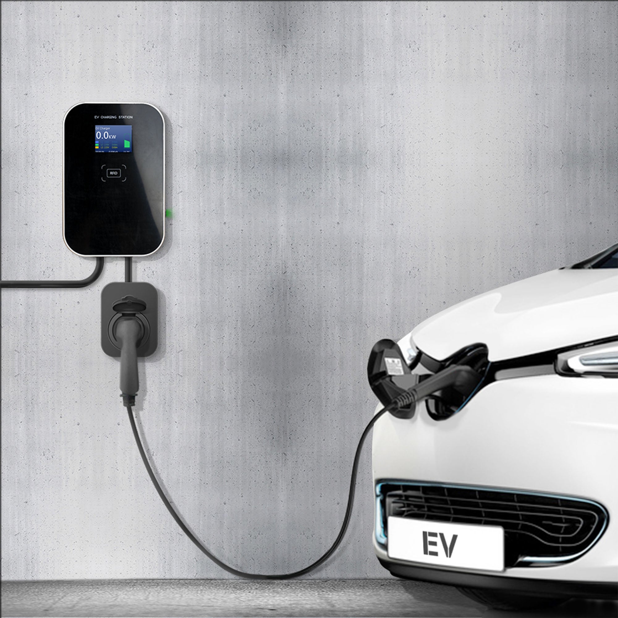 CARICABATTERIE DA PARETE 7 KW, 32 A, PER VEICOLI ELETTRICI (SINGLE-PHASE) JBM 52902