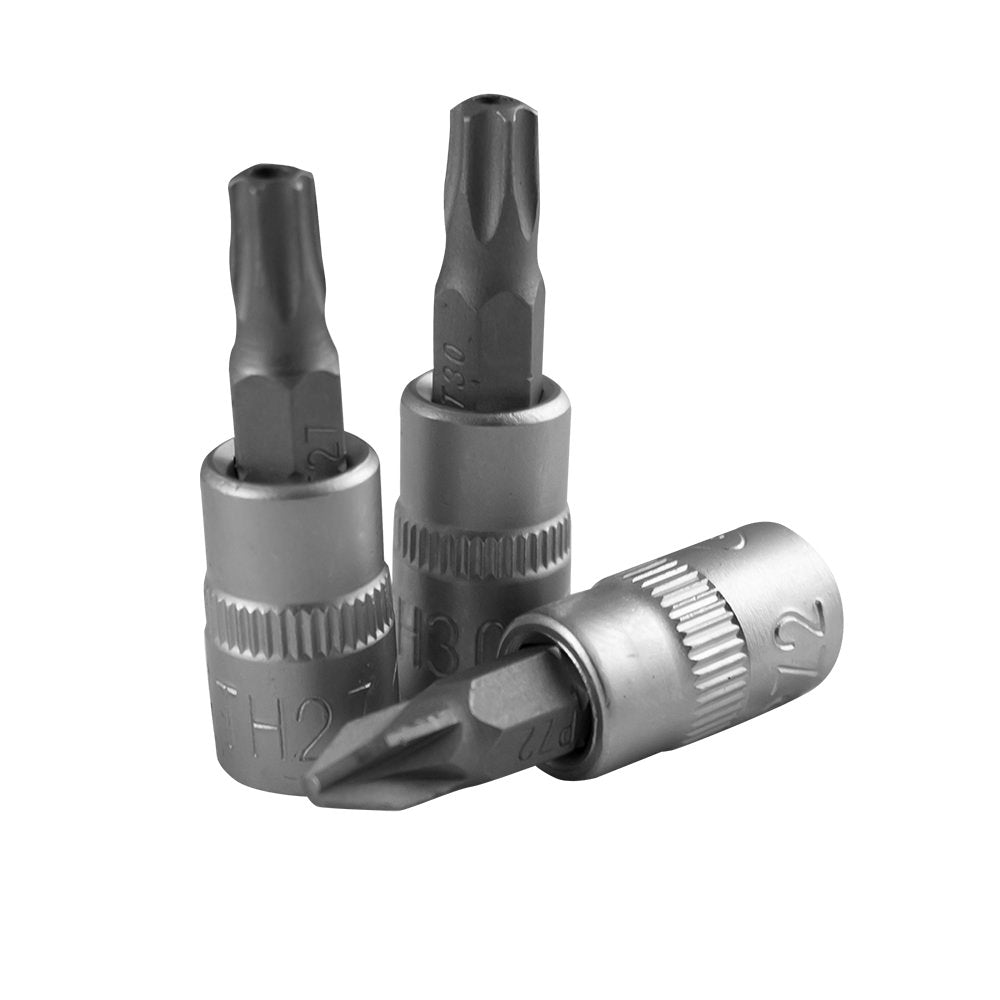 SET DI 30 INSERTI PHILLIPS, PIATTO, ALLEN, TORX E TORX INVIOLABILI CON BUSSOLE 1/4" 52908 JBM