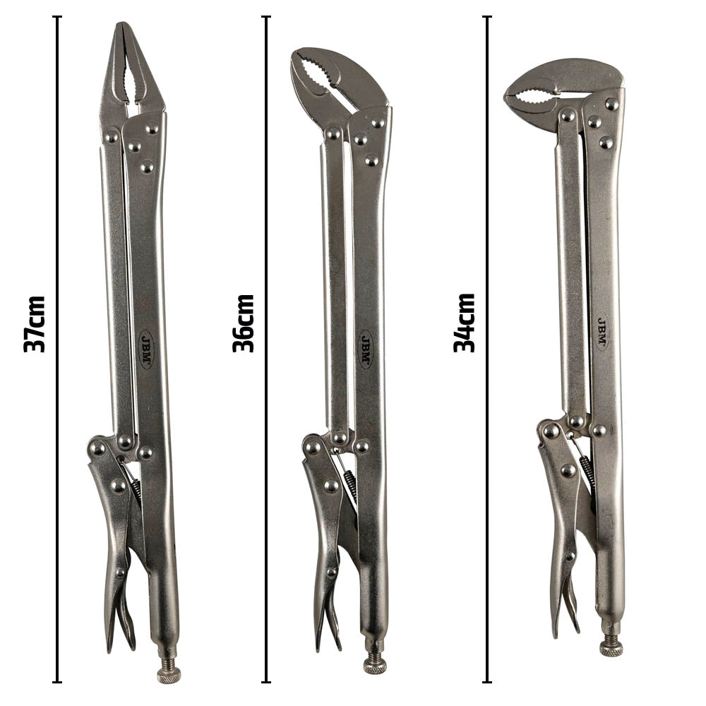 SET DI 3 PINZE AUTOBLOCCANTI SUPERLUNGHE 52982 JBM
