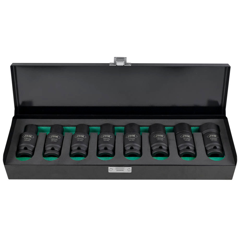 SET DI 8 BUSSOLE ESAGONALI A IMPATTO CON DOPPIA POSIZIONE (FISSA/ARTICOLATA) JBM 53044