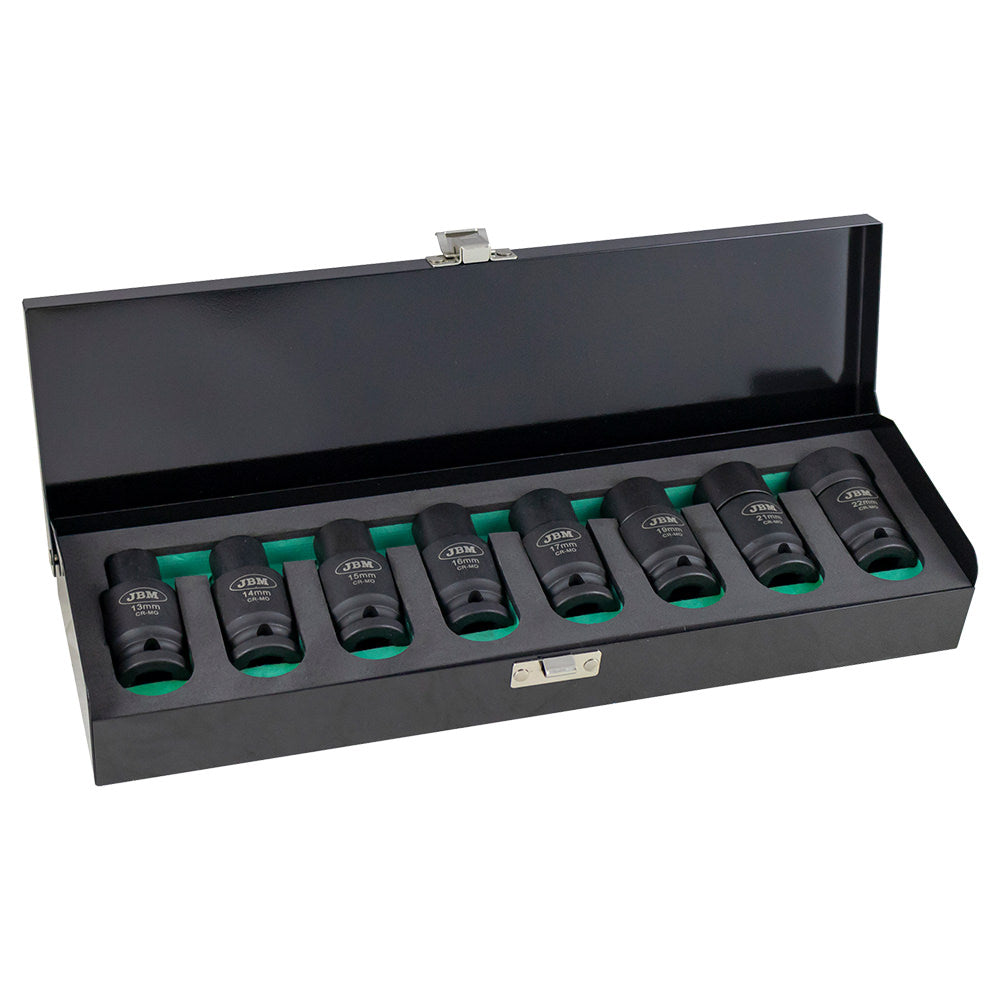 SET DI 8 BUSSOLE ESAGONALI A IMPATTO CON DOPPIA POSIZIONE (FISSA/ARTICOLATA) JBM 53044