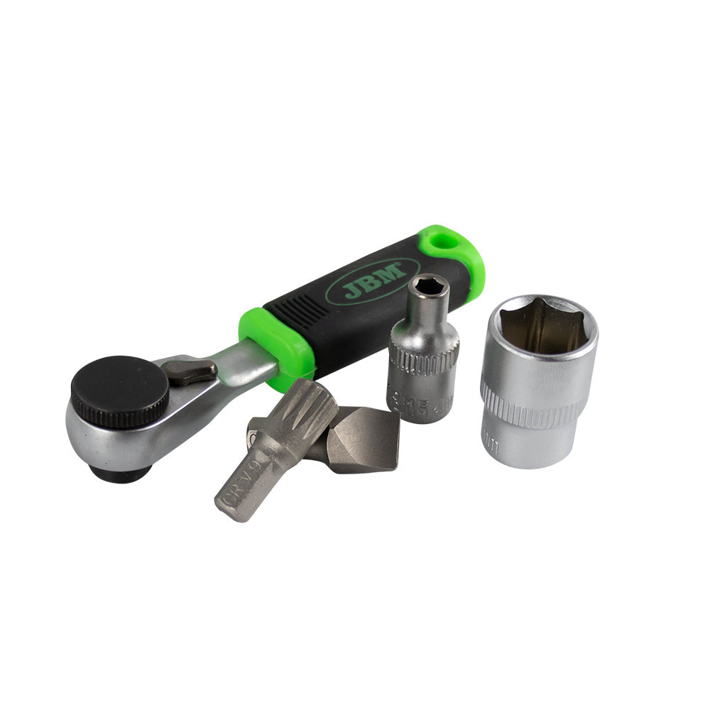 MINI SET DI 37 INSERTI E BUSSOLE CON CRICCHETTO 1/4" 53156 JBM