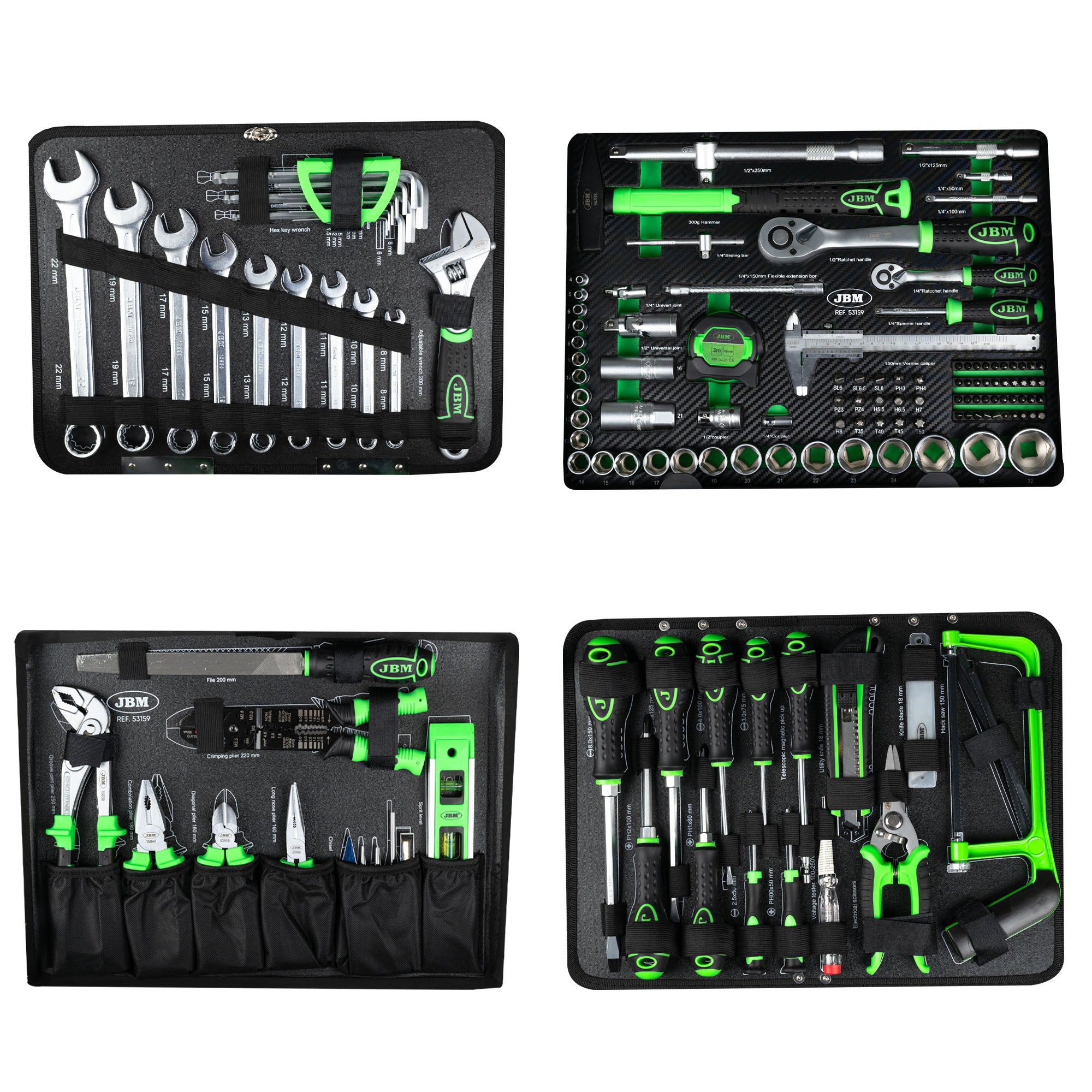 VALIGETTA IN ALLUMINIO CON UTENSILI 159 PEZZI SATINATI JBM 53159