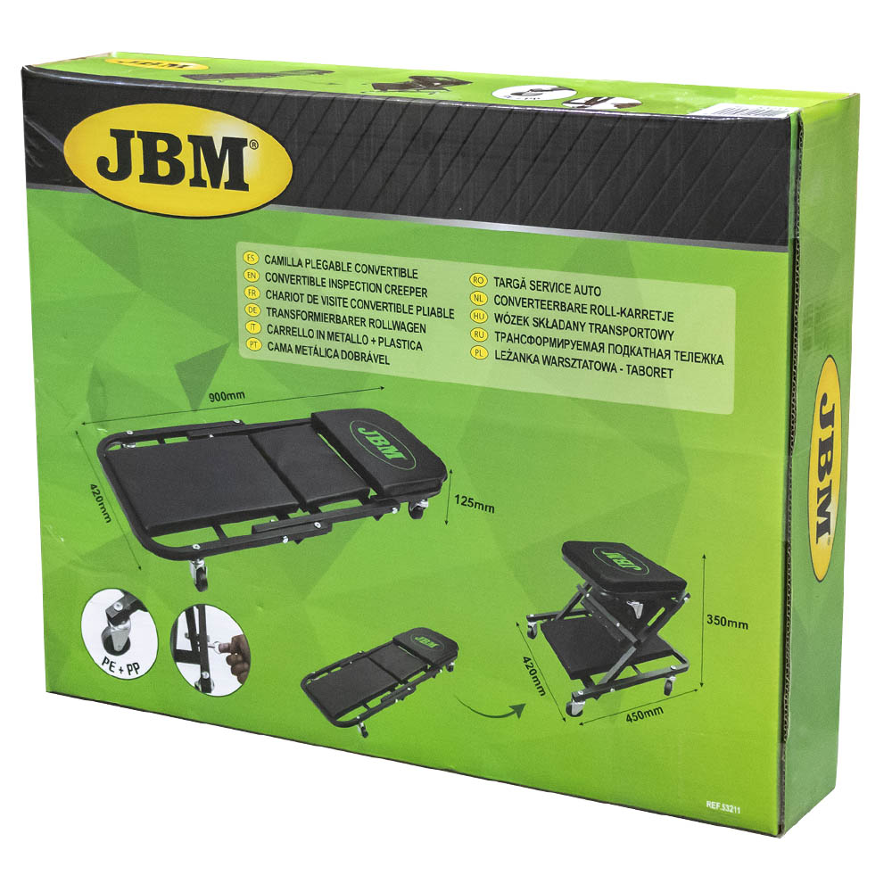 LETTINO SOTTOMACCHINA PIEGHEVOLE 53211 JBM
