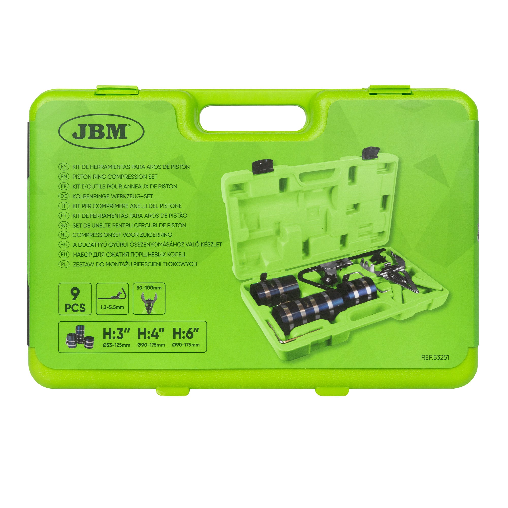 KIT PER COMPRIMERE ANELLI DEL PISTONE 53251 JBM