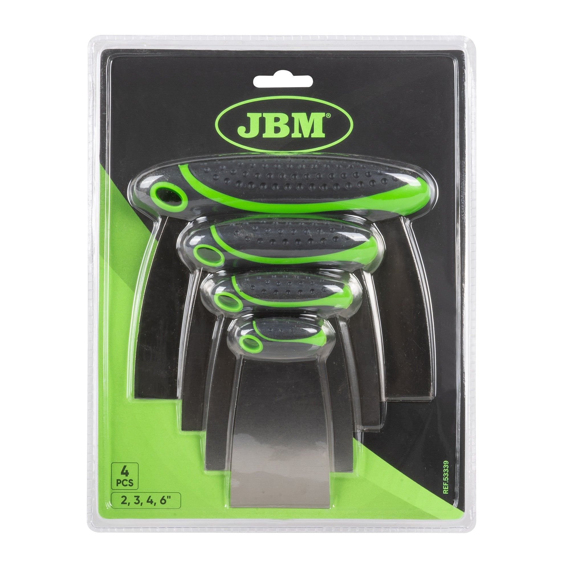 KIT DI 4 SPATOLE DI ACCIAIO 53339 JBM