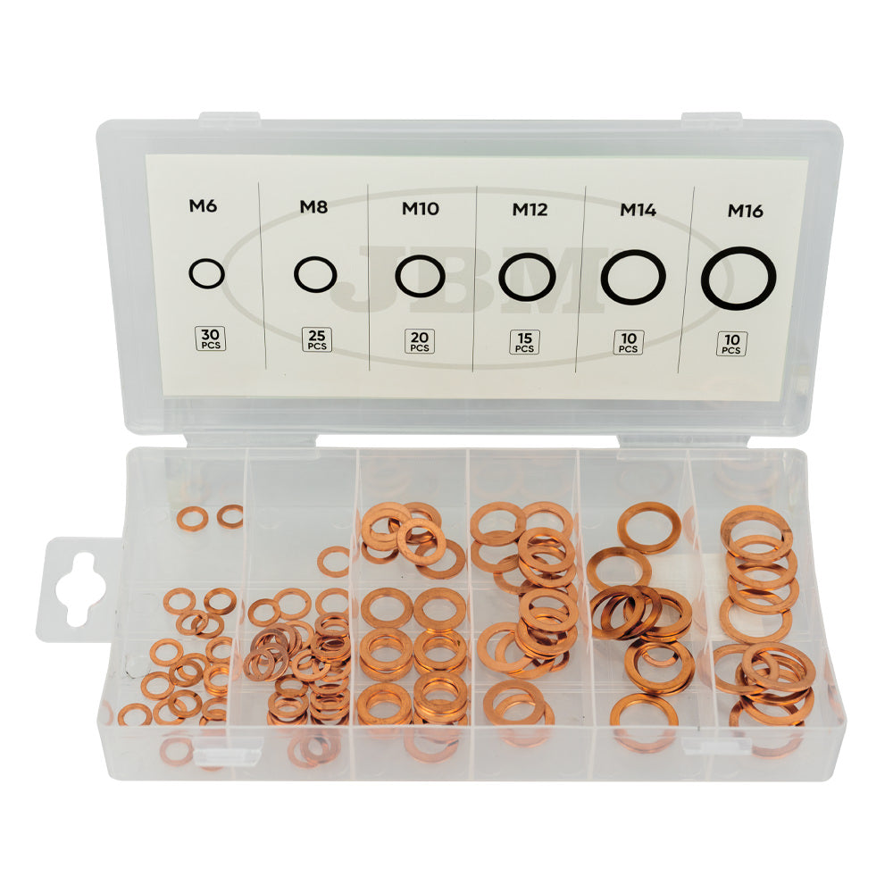 ASSORTIMENTO DI RONDELLE IN RAME 53353 JBM