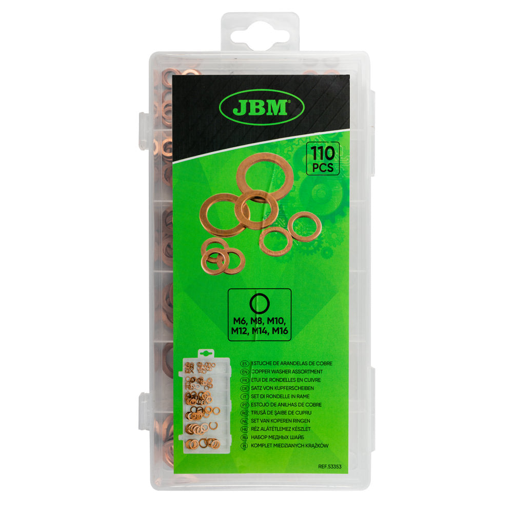 ASSORTIMENTO DI RONDELLE IN RAME 53353 JBM