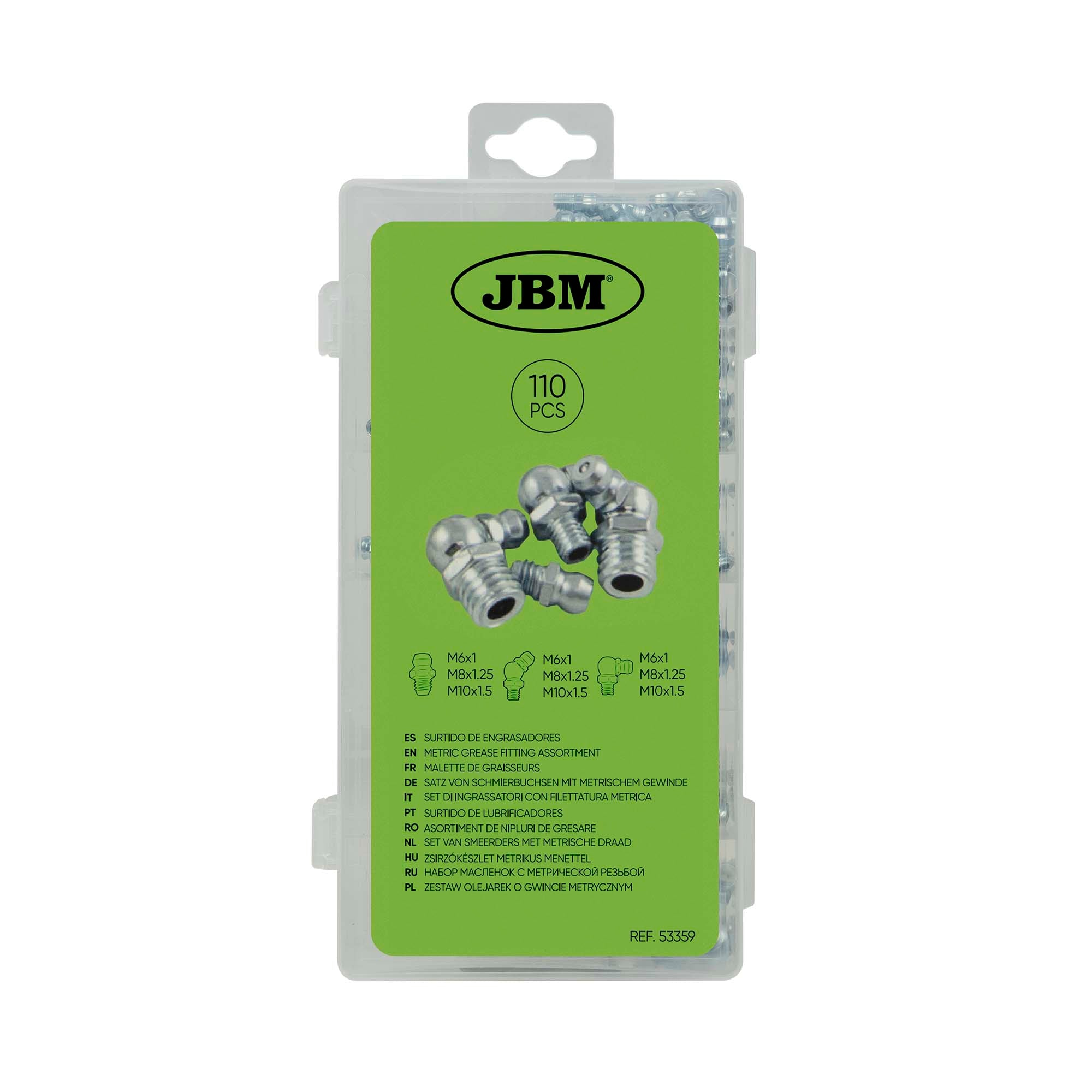 SET DI INGRASSATORI CON FILETTATURA METRICA 53359 JBM