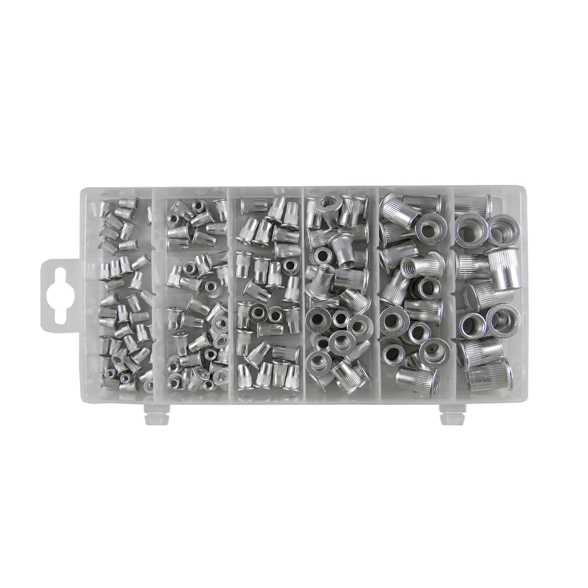 ASTUCCIO DI DADI A RIVETTO CON ZIGRINATURA IN ALLUMINIO 53361 JBM