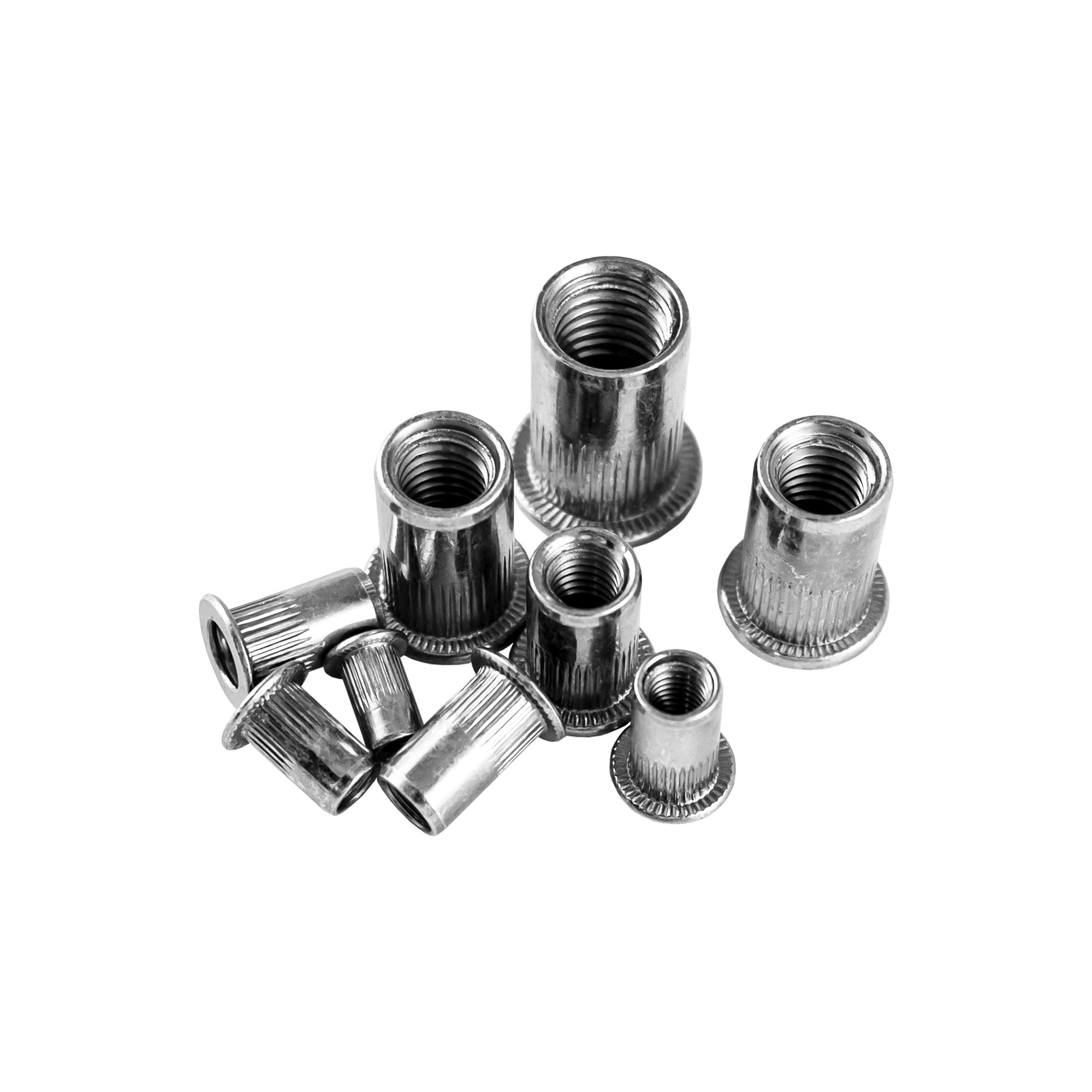 ASTUCCIO DI DADI A RIVETTO CON ZIGRINATURA IN ALLUMINIO 53361 JBM