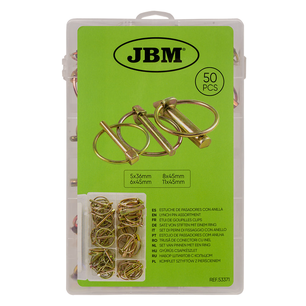 ASTUCCIO DI PERNI DI FISSAGGIO CON ANELLO 53371 JBM