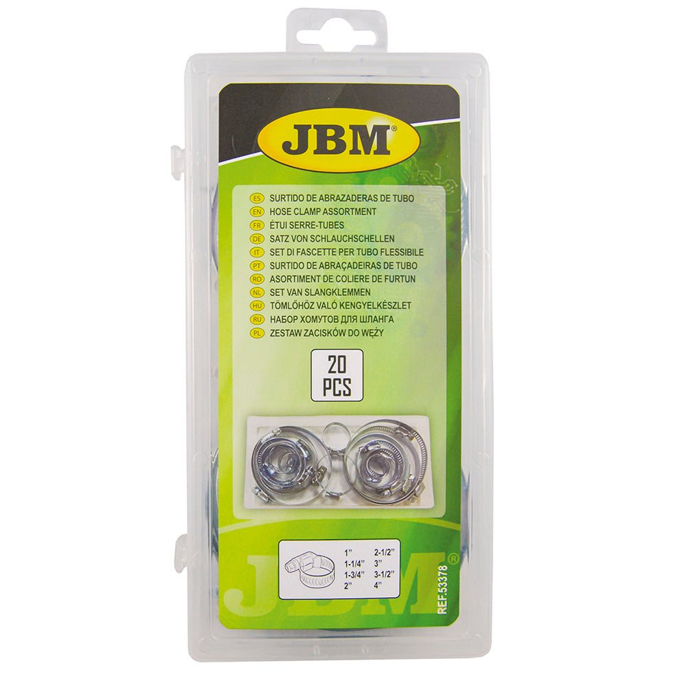 ASTUCCIO DI FASCETTE PER TUBO FLESSIBILE 20 PZ 53378 JBM