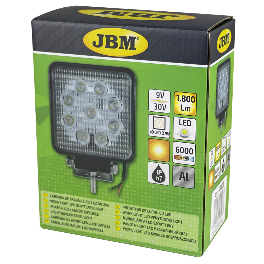 FARO LED 1800LM - QUADRATO 53428 JBM