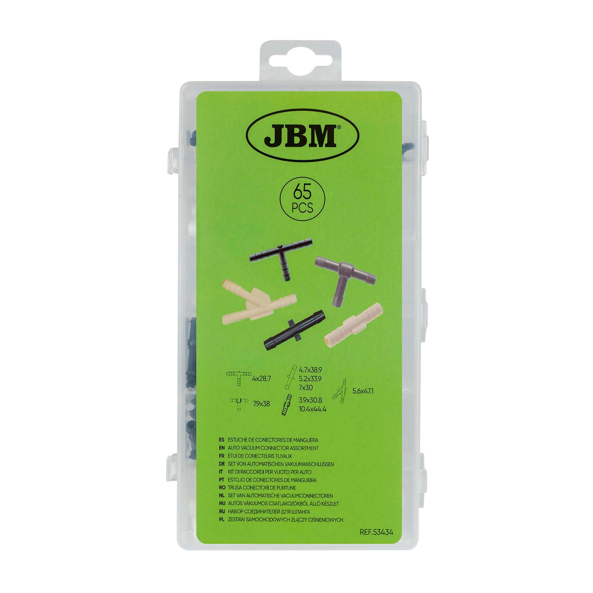 KIT DI 65 RACCORDI PER VUOTO PER AUTO 53434 JBM