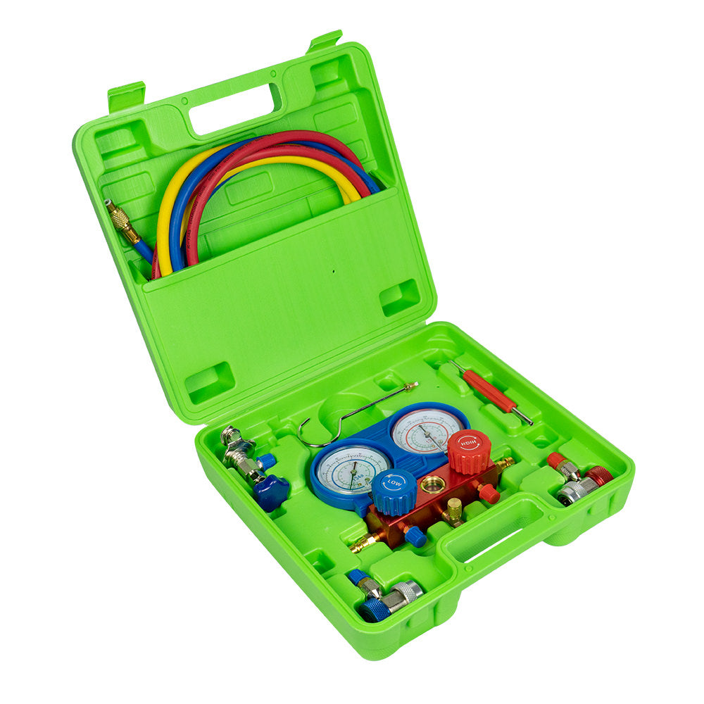 SET DI VERIFICA, RIEMPIMENTO E SVUOTAMENTO PER SISTEMI A/C - COMPATIBILE CON R134A JBM 53456