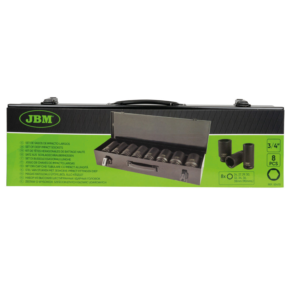 SET DI 8 BUSSOLE ESAGONALI DA 3/4" DI LUNGHEZZA JBM 53470