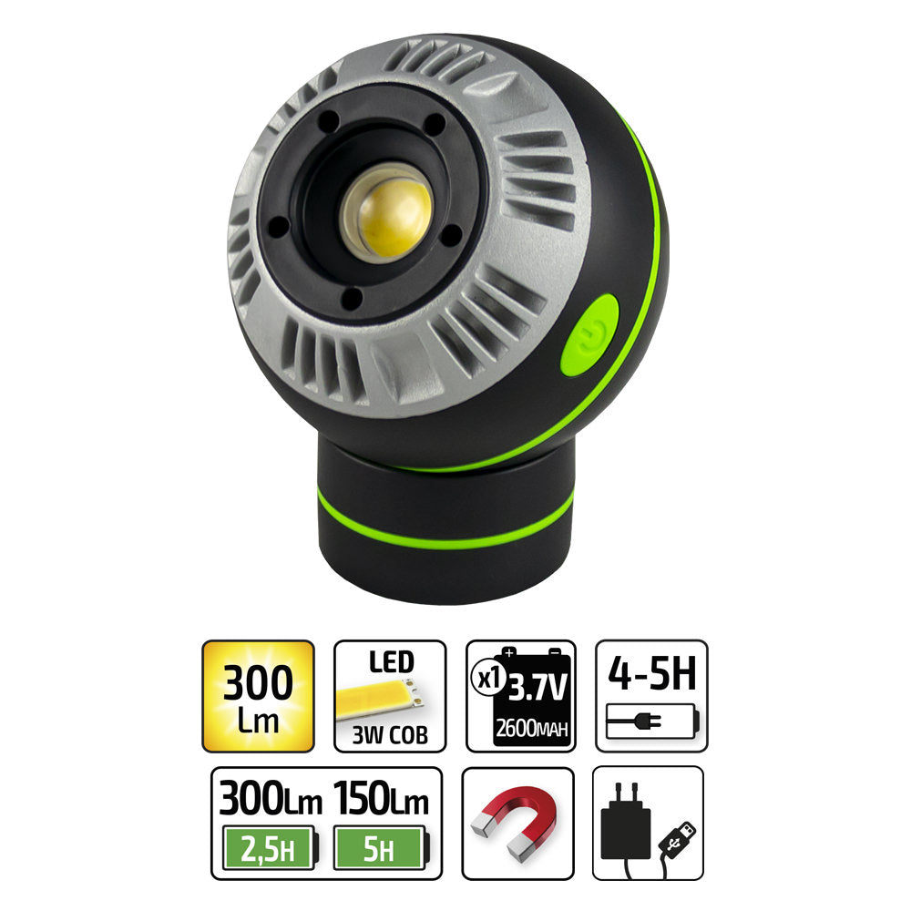 LAMPADA SFERICA MAGNETICA JBM 53528